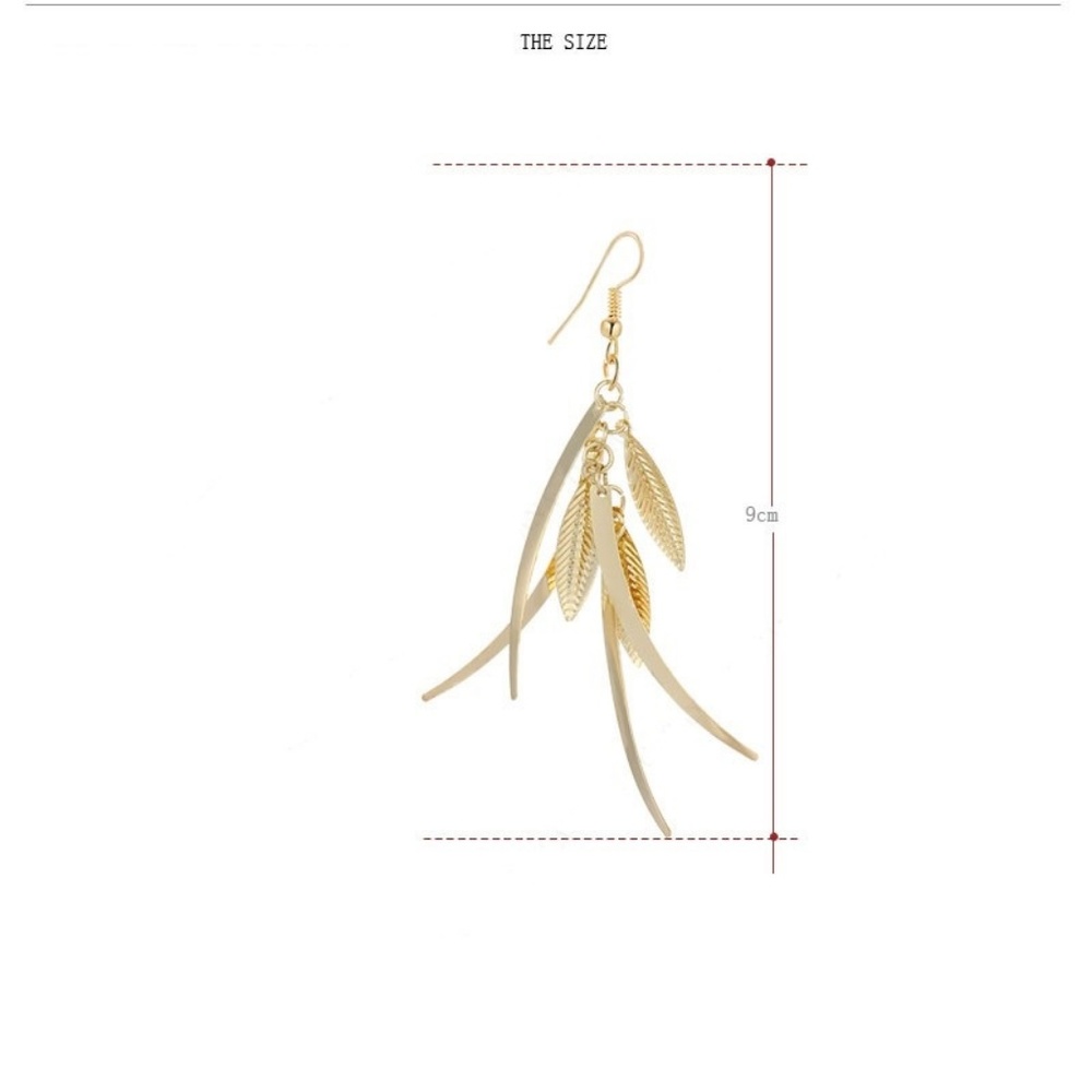 ❤️4 for $20 Sale❤️Silver Feather Dangle Earrings - Picture 4 of 6